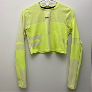 Nike Tech Pack 2.0 Run Cropped Neon Stretch Top // Haut D'Entraînement Court